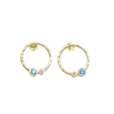 Orecchini Amore Materno Martellati [Placcati Oro 18kt]