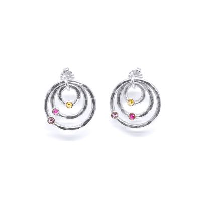 Orecchini Sfere d'Amore, Martellati [Argento 925]