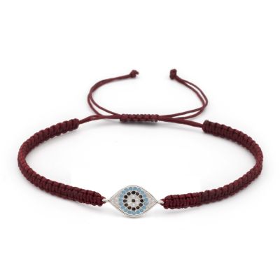 Hera Evil Eye Adjustable Bracelet [Sterling Silver]