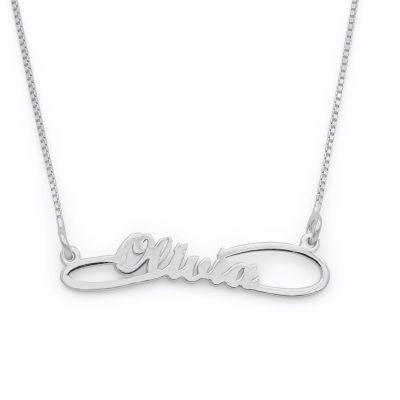 Alice Italic Name Necklace [Sterling Silver]