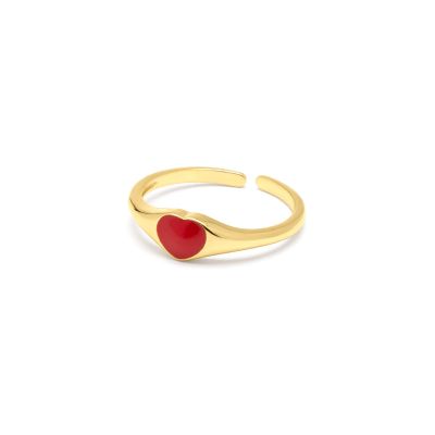  Aurielle Heart Ring [18K Gold Plated]