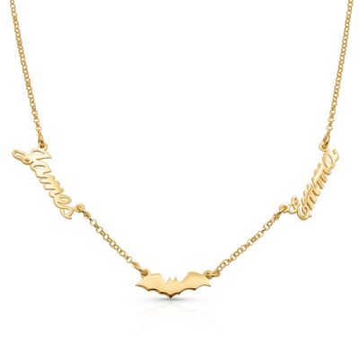 Moonlit Bat Signature Necklace [18K Gold Plated]