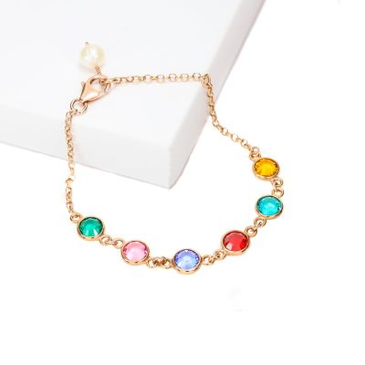 Enchanted Charms Birthstone Bracelet [Rose Gold Plated]