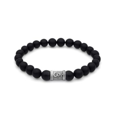 Black Onyx Om Men Bracelet