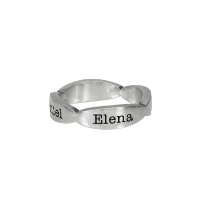 Blossom Name Ring [Sterling Silver]