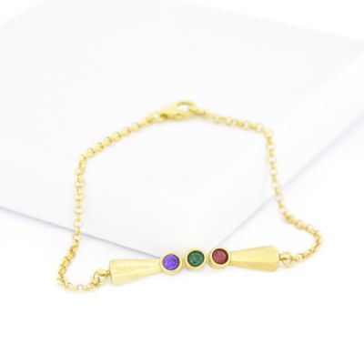 Bracelet Ruban d'Amour [Plaqué Or 18ct]