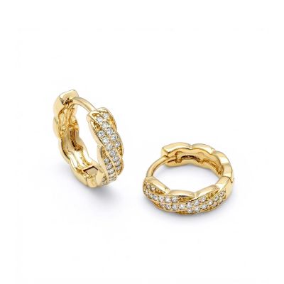 Brilliant Huggie Hoop Earrings