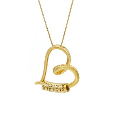 Collier Prénom Liens du Cœur [Plaqué Or 18ct]