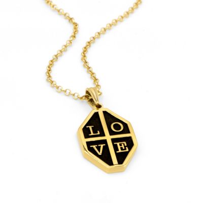 Cherished Shield Initial Necklace [18K Gold Vermeil]
