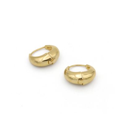 Chunky Hoop Earrings [18K Gold Vermeil] 