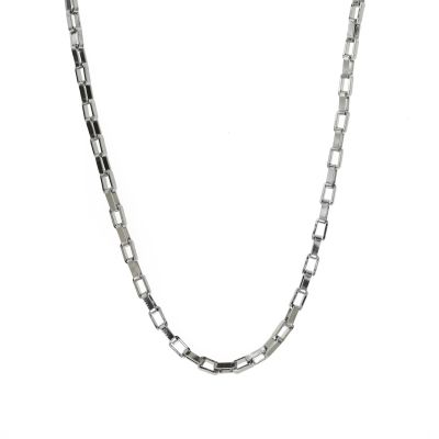 Cadena Clásica de Eslabones Cuadrados para Hombre