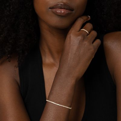Classic Tennis Bracelet [18K Gold Vermeil]