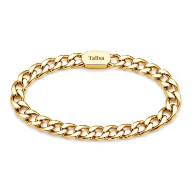 Cuban Link Chain Bracelet [18K Gold Plated]