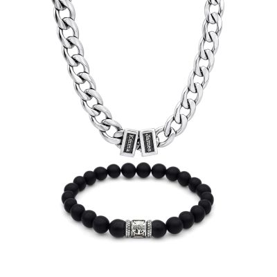 The Heritage Cuban & Black Onyx Set