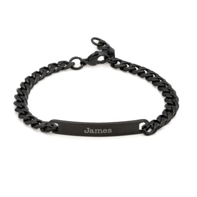 Dark Cuban Link Chain Signature Bracelet 