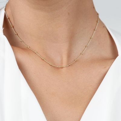 Delicate Connected Chain [18K Gold Plated]
