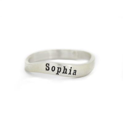Ocean Tide Name Ring [Sterling Silver]