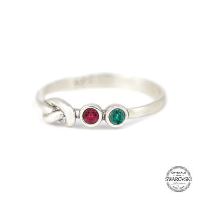 Anello Nodi d'Amore con Promessa [Argento 925]