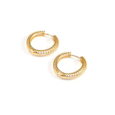 Mini Raspy Hoops [18K Gold Plated]