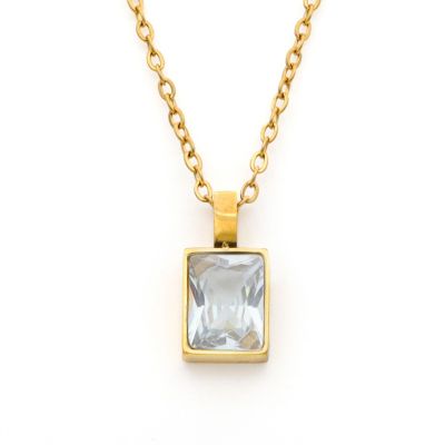Emily White Crystal Necklace