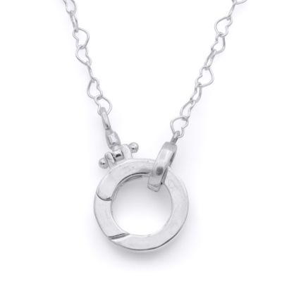 Collier Cercle Emma de Chaîne Cœur [Argent 925] - avec Charms Noms