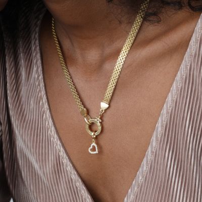 Emma Circle Necklace [18K Gold Plated] - with Charms