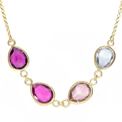 Collana Famiglia Incantata con Pietra di Nascita [Placcata Oro 18kt]