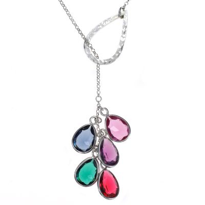 Enchanted Lariat Birthstone Necklace [Sterling Silver]