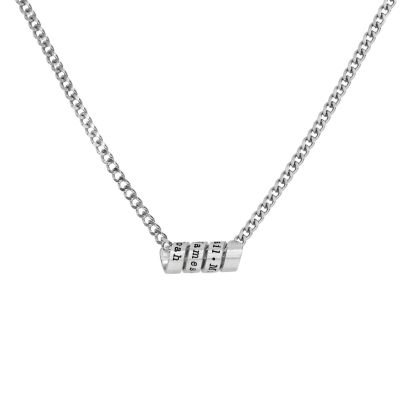 Family Wrap Name Necklace - Sterling Silver