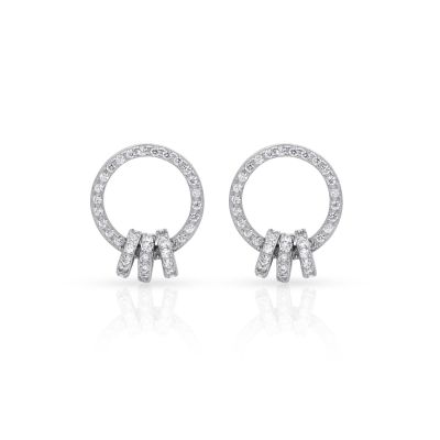 Eternity Circles Earrings [Sterling Silver]