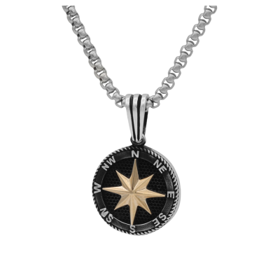 Guiding Star Men Necklace - Sterling Silver