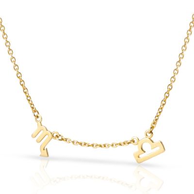 Helena Zodiac Necklace [18K Gold Plated]