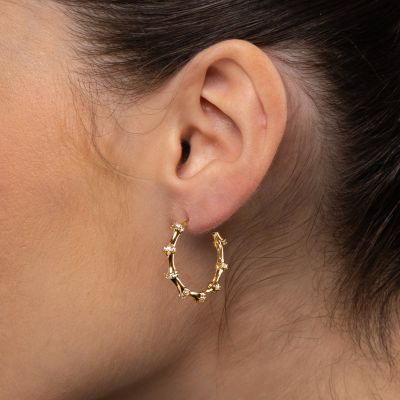 Glimmer Halo Hoops [Gold Plated]