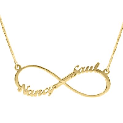 Collana Infinito Abbagliante con Nome [Placcata Oro 18kt]