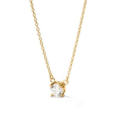 Infinite Brilliance Necklace with 0.3 ct Diamond [14 Karat Gold]