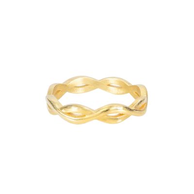 Infinite Wave Ring [Gold Plated]