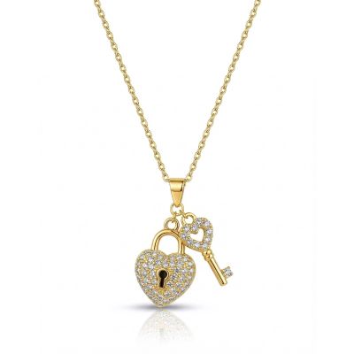 Key to My Heart Necklace [18K Gold Plated]