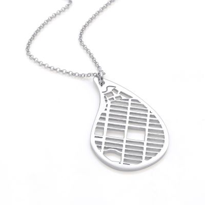 Threads Of Life Map Necklace [Silver]