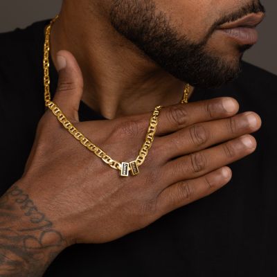 Mariner Chain With Names - 18K Gold Vermeil