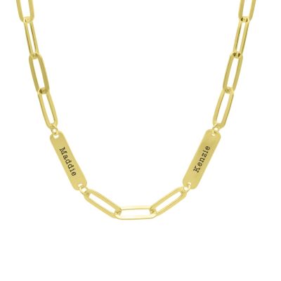 Collier Melissa avec Prénoms [Plaqué Or 18ct]