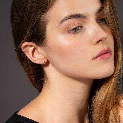 Mini Dôme Earrings [18K Gold Plated]