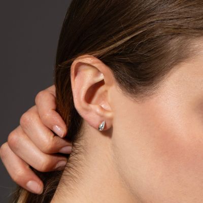 Mini Dôme Earrings [Sterling Silver]