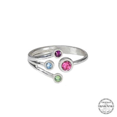 A Mother's Love Ring - Triple Love [Sterling Silver]