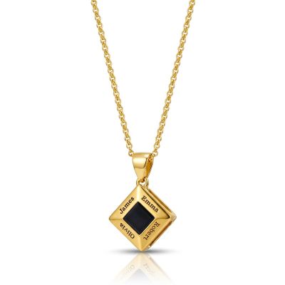 Sacred Name Necklace with Nano Bible [18K Gold Plated]