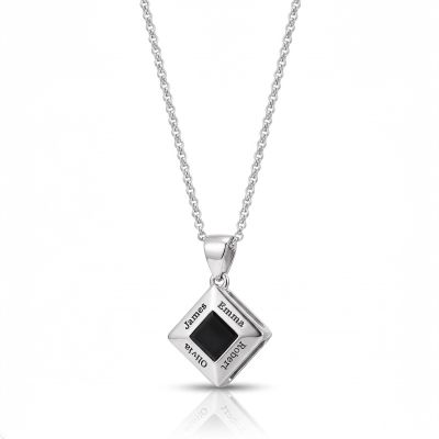 Collier Prénom Sacré avec Nano Bible - Argent