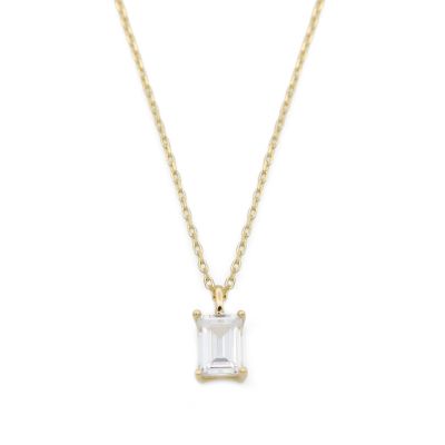 Nature Love Necklace - White Crystal [18K Gold Vermeil]