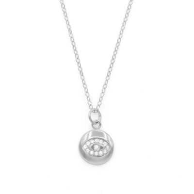 Evil Eye Necklace [Sterling Silver]