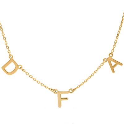 Helena Initials Necklace [18K Gold Vermeil]