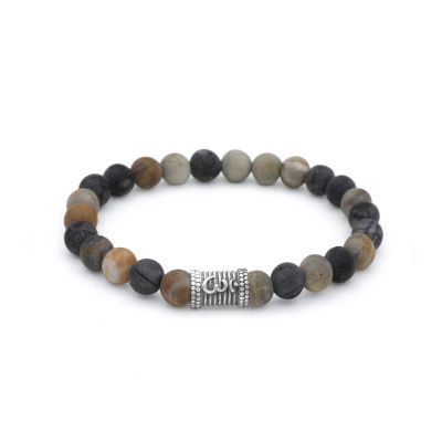 Picasso Jasper Om Men Bracelet