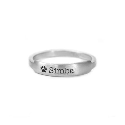 One and Only Pet Name Ring [Sterling Silver]